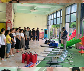 ?？谑型赓Q(mào)幼兒園開展2019防火災(zāi)與反恐防暴演練
